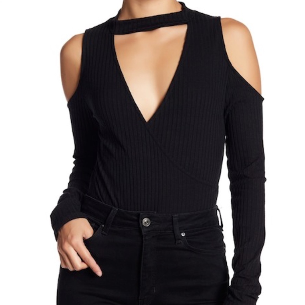 Bodysuit with built in chocker